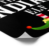 Indian Elf Group Funny Christmas Pajama Party Poster (Ecke)