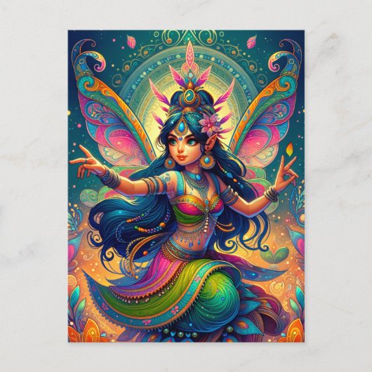 Indian Fairy Postkarte (Vorderseite)
