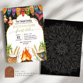 Indian First Lohri Wedding Bonfire Einladung