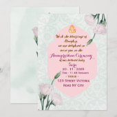 Indian First Rice Feeding Ritual Invitation Card Einladung (Vorne/Hinten)