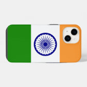 Indian flag iPhone hülle (Rückseite (Horizontal))