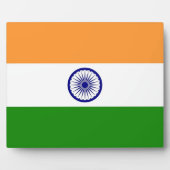 Indian Flag Plaque Fotoplatte (Vorderseite)