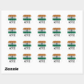 Indian flag runder aufkleber (Blatt)