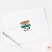 Indian flag runder aufkleber (Umschlag)