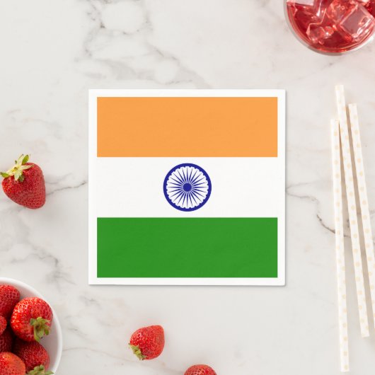 Indian flag serviette (Beispiel)