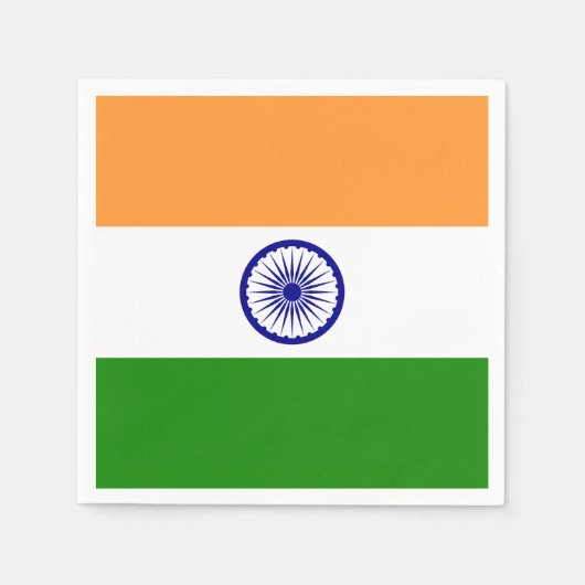 Indian flag serviette (Vorderseite)
