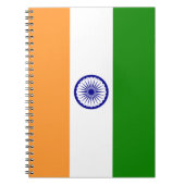 Indian Flag Spiral Notebook Notizblock (Vorderseite)