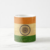 Indian Flag Vintag Grunge Design Tasse (Mittel)