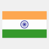 Indian* Flaggenaufkleber Rechteckiger Aufkleber (Vorderseite)