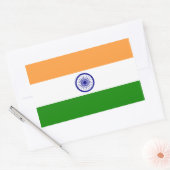 Indian* Flaggenaufkleber Rechteckiger Aufkleber (Umschlag)