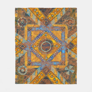 Indian Floral Paisley: Ethnische Medallion. Fleecedecke