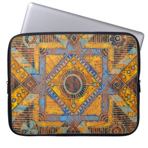 Indian Floral Paisley: Ethnische Medallion. Laptopschutzhülle