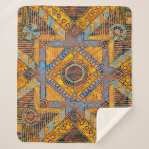 Indian Floral Paisley: Ethnische Medallion. Sherpadecke