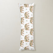 Indian Floral Paisley Ornate Elephants Seitenschläferkissen (Rückseite (Vertikal))