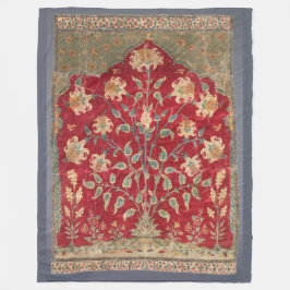 Indian Floral Rug 17. Jahrhundert Kunst Fleecedecke