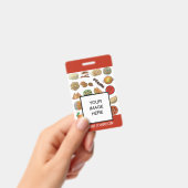 Indian Food Cuisine Café Restaurant Koch Server Ausweis (Handheld)