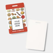 Indian Food Cuisine Café Restaurant Koch Server Ausweis (Vorder- & Rückseite)