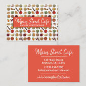 Indian Food Cuisine Cuisine Köche Visitenkarte (Vorne/Hinten)