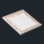 Indian Food Cuisine India Restaurant Promo Notizblock<br><div class="desc">Die Illustration bietet eine Auswahl an köstlichen indischen Gerichten: Samosas, Aloo Gobi, Knoblauch, Hühnerbiryani, Masala dosa, Papadums, Gemüsepakora, Tandoori Huhn, Chana masala (Chole), Chapati, Mango-Lassi, Masala Chai Tee, Malai kofta (indische Knödel, Gemüsejalfrezi, Daal, Roganjosh, Lamm-Kebab, Sackpaneer, Hühnertikka-Masala und Hühnerkorma. Ideal für alle, die indische und indische Küche Lieben haben. Dieses...</div>