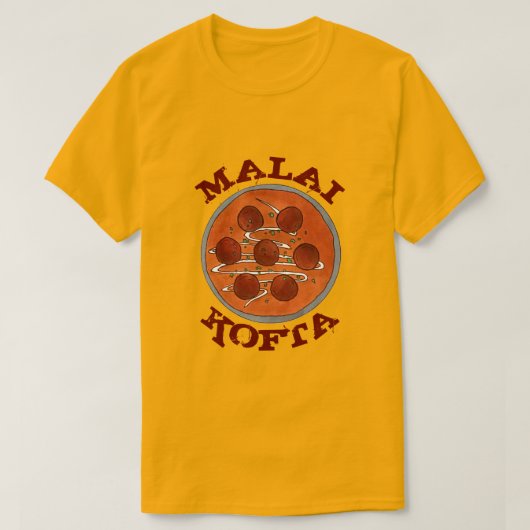 Indian Food Cuisine Malai Kofta Vegetarian Disc T-Shirt (Design vorne)