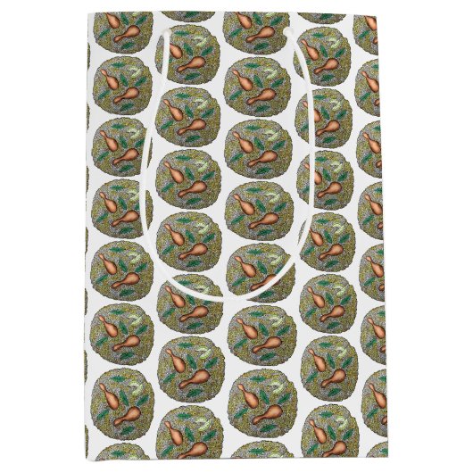 Indian Food Cuisine Restaurant Chicken Biryani Mittlere Geschenktüte (Vorderseite)