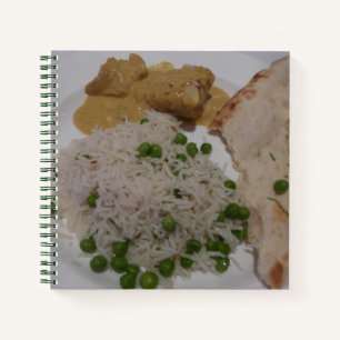 Indian Food Notebook Notizblock