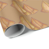 Indian Food Restaurant Cuisine Samosa Samosas Geschenkpapier (Rolleneckpunkt)