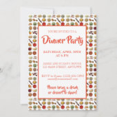 Indian Foods Geschirr Cuisine of India Dinner Part Einladung (Vorderseite)