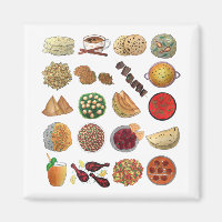Indian Foods Geschirr Cuisine of India Illustratio