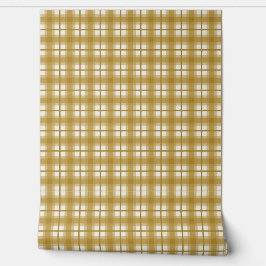 Indian Gingham - Honey Ochre Tapete