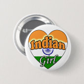 Indian Girl Button (Vorne & Hinten)