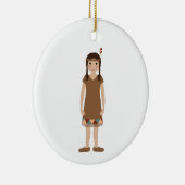 Indian Girl Keramik Ornament (Rechts)