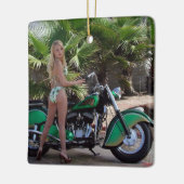 Indian Girl Keramikornament (Links)