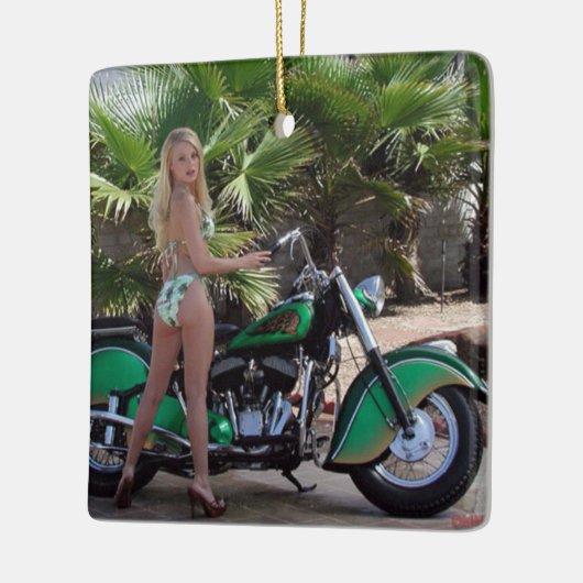 Indian Girl Keramikornament (Links)