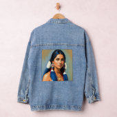 INDIAN GIRL NATIVE AMERICAN Denim jean Jacket Jeansjacke (Hangar)