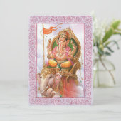 Indian Gods/Ganesha - Einladungskarte Einladung (Stehend Vorderseite)