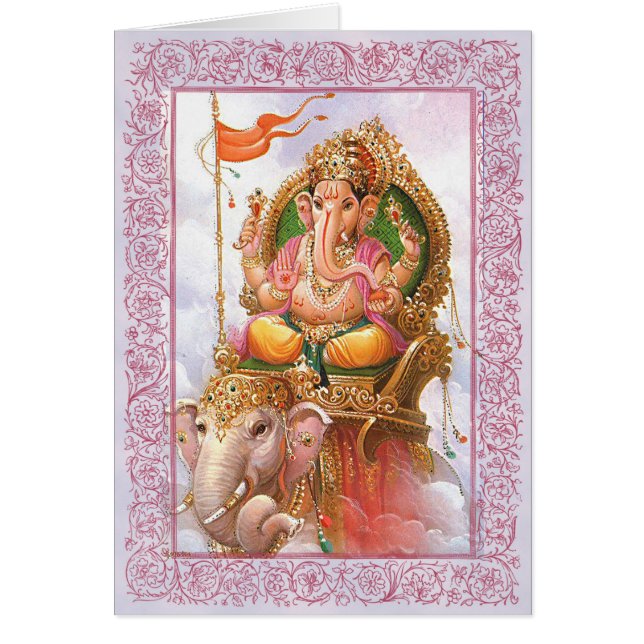 Indian Gods/Ganesha - Grußkarte (Vorne)