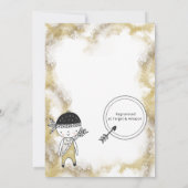 Indian Graphic Watercolor Boys - Einladung zum Geb (Rückseite)