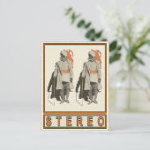 Indian Greeting Card Motiv in Stereo Postkarte (Stehend Vorderseite)