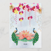 Indian Haldi Ceremony Invitations Einladung (Rückseite)