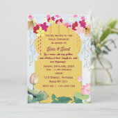 Indian Haldi Ceremony Invitations Einladung (Stehend Vorderseite)