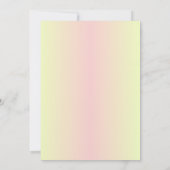 Indian Haldi Zeremonie Hindu Couple Floral Einladung (Rückseite)