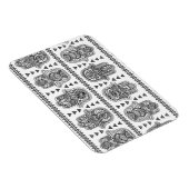 Indian Hand Drawn Hamsa Doodle Magnet (Rechte Seite)