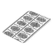 Indian Hand Drawn Hamsa Doodle Magnet (Linke Seite)