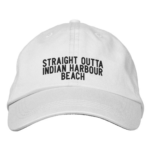 Indian Harbour Beach Florida Hat Bestickte Baseballkappe (Vorderseite)