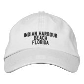 Indian Harbour Beach Florida Hat Bestickte Baseballkappe (Vorderseite)