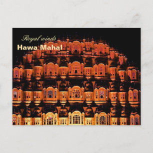 Indian Hawa mahal Jaipur Postkarte