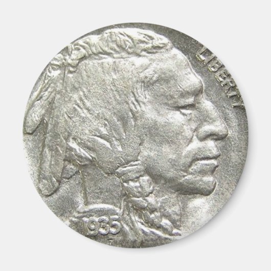 INDIAN HEAD NICKEL MAGNET (Vorne)