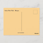 Indian Head Rock Michigan Postkarte (Rückseite)