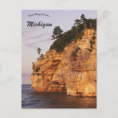 Indian Head Rock Michigan Postkarte (Vorderseite)
